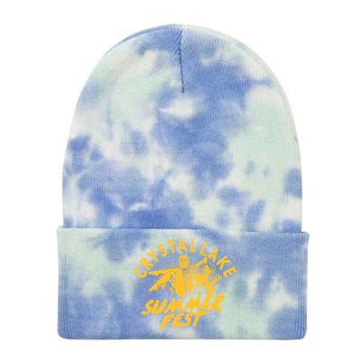 Crystal Lake Summer Fest Horror Movie Fan Tie Dye 12in Knit Beanie