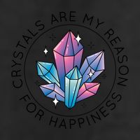 Crystals Are My Reason For Happiness Adult Drive Performance Visor