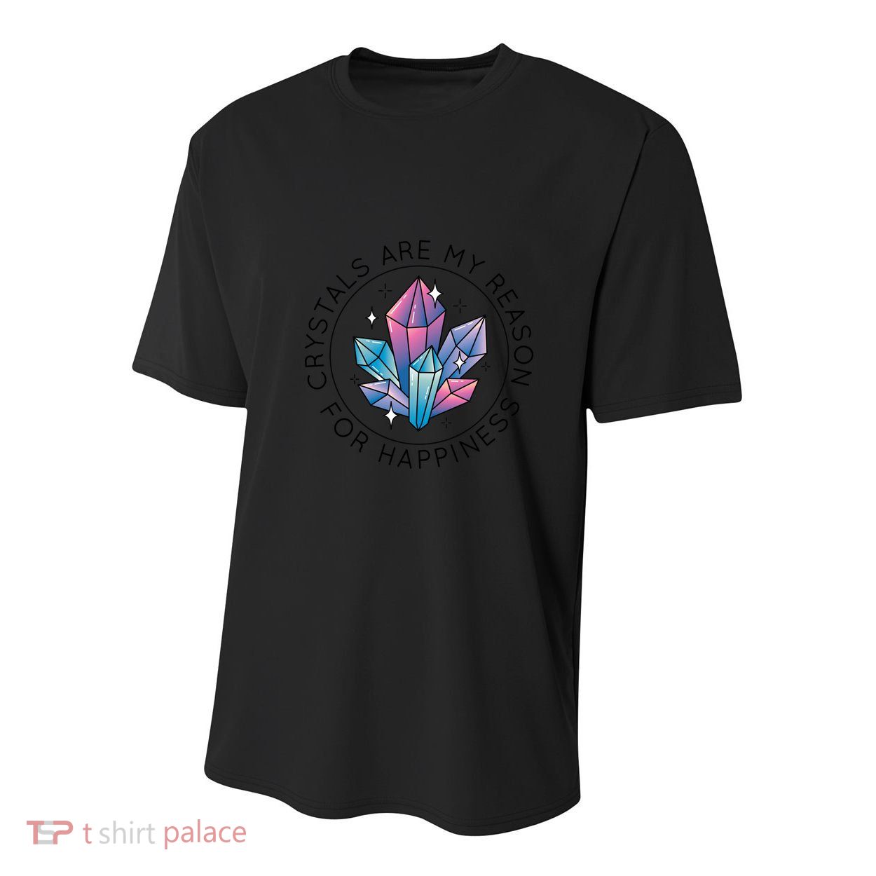 Crystals Are My Reason For Happiness Youth Performance Sprint T-Shirt