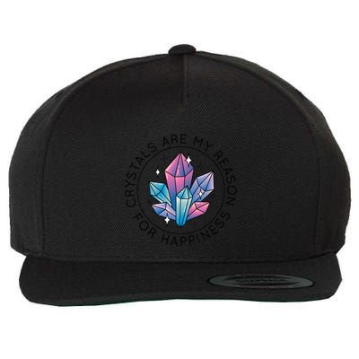 Crystals Are My Reason For Happiness Wool Snapback Cap