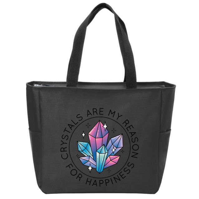 Crystals Are My Reason For Happiness Zip Tote Bag