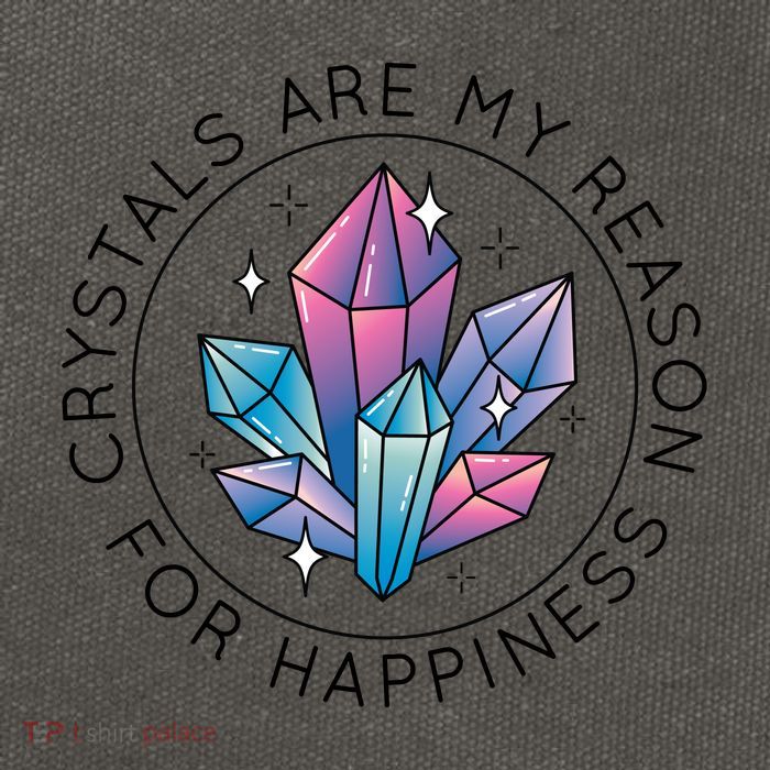 Crystals Are My Reason For Happiness Cotton Canvas Backpack