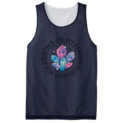 Crystals Are My Reason For Happiness Mesh Reversible Basketball Jersey Tank