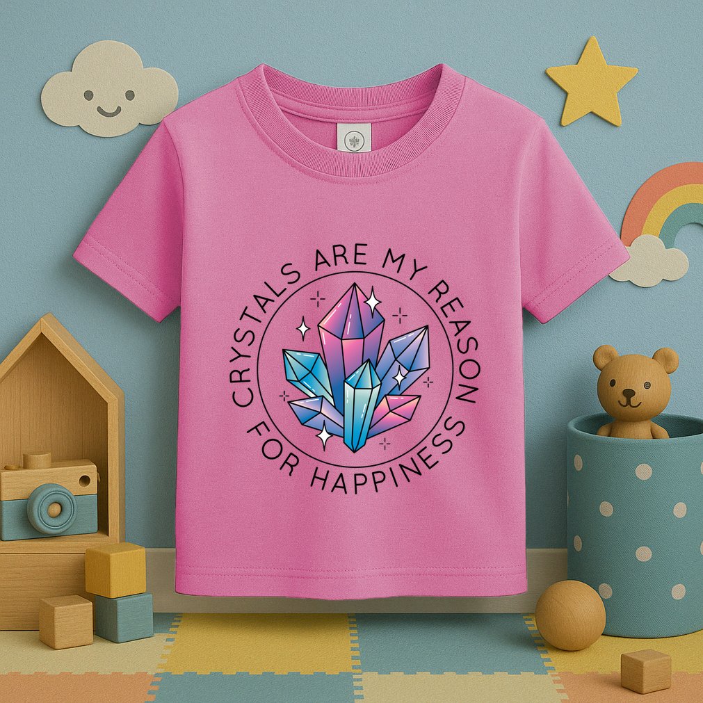 Crystals Are My Reason For Happiness Toddler T-Shirt