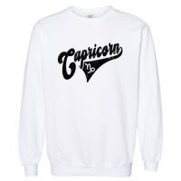 Capricorn Retro Zodiac Astrology Horoscope Capricorn Garment-Dyed Sweatshirt