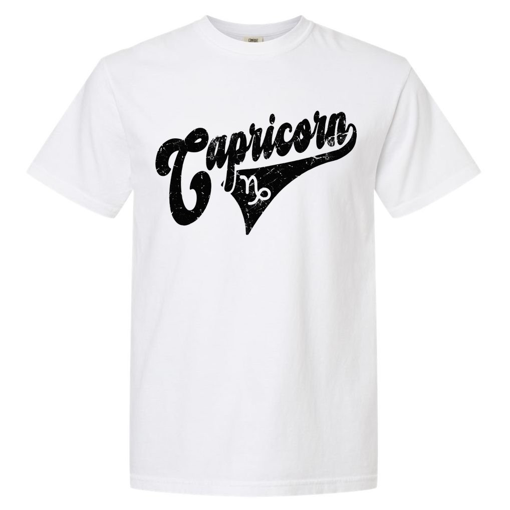 Capricorn Retro Zodiac Astrology Horoscope Capricorn Comfort Colors T-Shirt