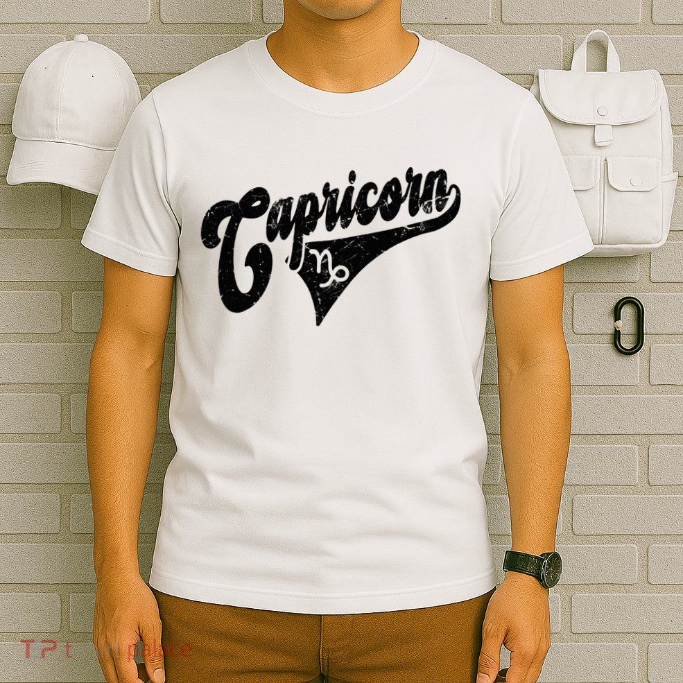 Capricorn Retro Zodiac Astrology Horoscope Capricorn T-Shirt