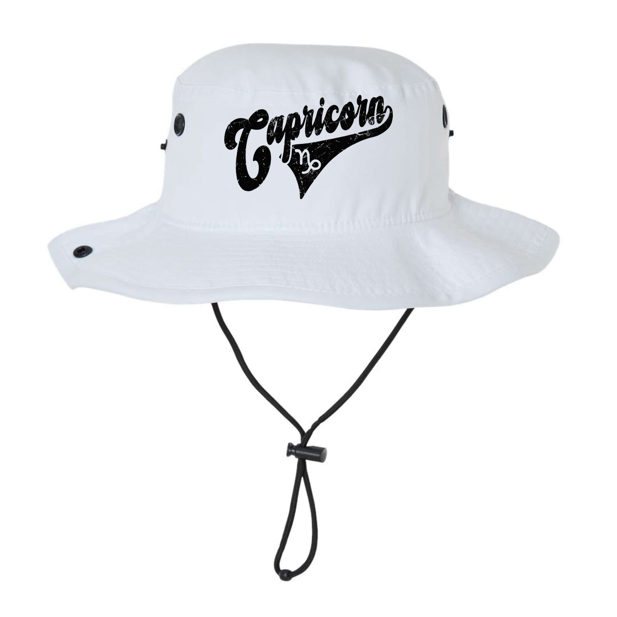 Capricorn Retro Zodiac Astrology Horoscope Capricorn Bucket Hat