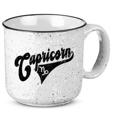 Capricorn Retro Zodiac Astrology Horoscope Capricorn 15oz Campfire Ceramic Mug