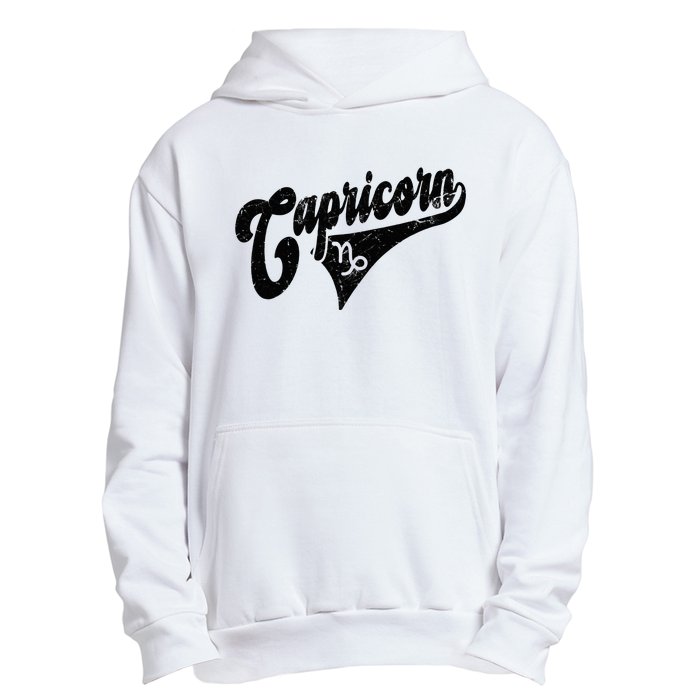 Capricorn Retro Zodiac Astrology Horoscope Capricorn Urban Pullover Hoodie