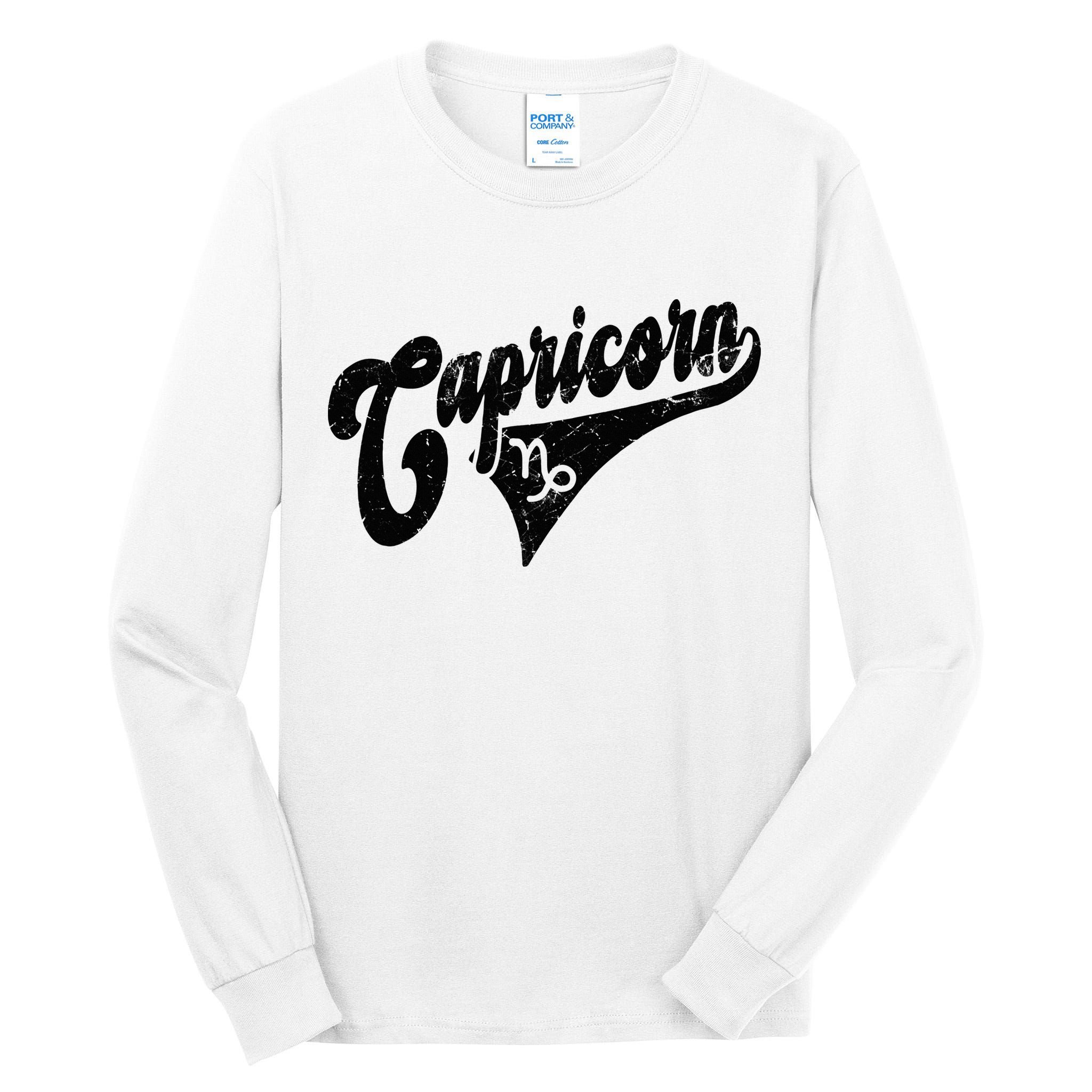 Capricorn Retro Zodiac Astrology Horoscope Capricorn Tall Long Sleeve T-Shirt