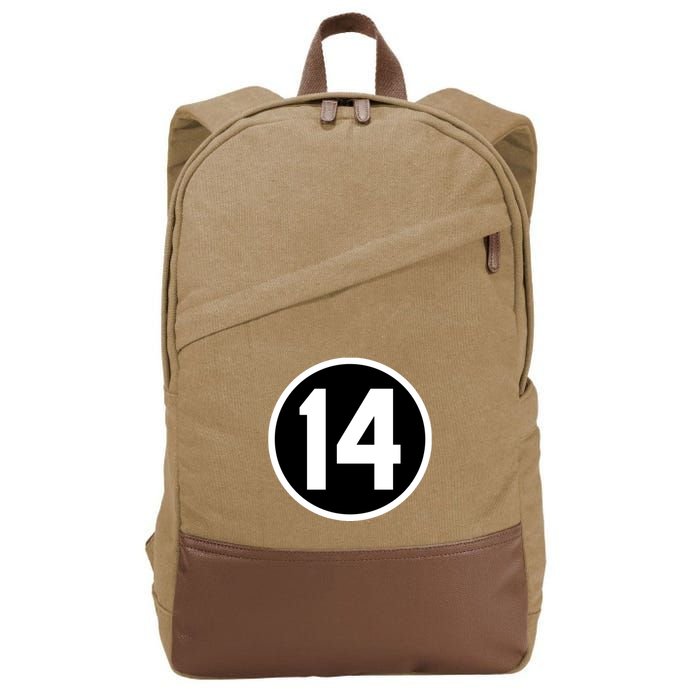 Cincy Shirts 14 Forever Pete Rose Patch Cotton Canvas Backpack