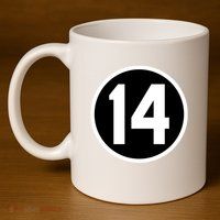 Cincy Shirts 14 Forever Pete Rose Patch 11oz C Handle Ceramic Mug
