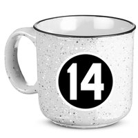 Cincy Shirts 14 Forever Pete Rose Patch 15oz Campfire Ceramic Mug