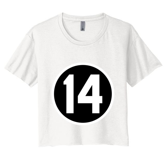 Cincy Shirts 14 Forever Pete Rose Patch Crop Top