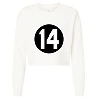 Cincy Shirts 14 Forever Pete Rose Patch Cropped Pullover Crew