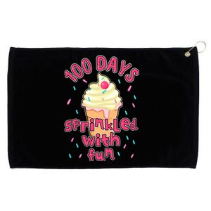 Cupcake Student 100th Days Sprinkled Fun 100 Days Of School Gift Grommeted Golf Towel