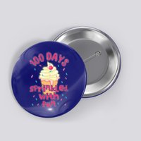 Cupcake Student 100th Days Sprinkled Fun 100 Days Of School Gift Button