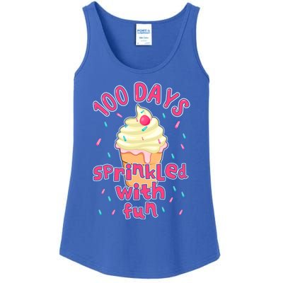 Cupcake Student 100th Days Sprinkled Fun 100 Days Of School Gift Ladies Essential Tank