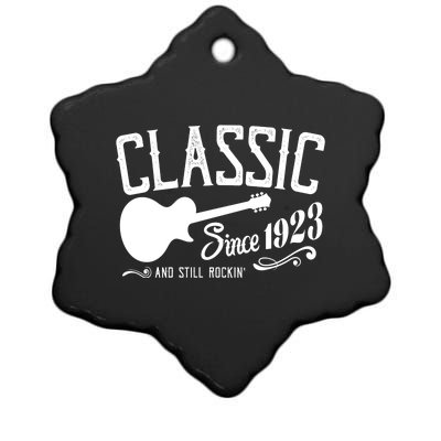 Classic Since 1923 And Still Rockin 100th Birthday Ceramic Star Ornament