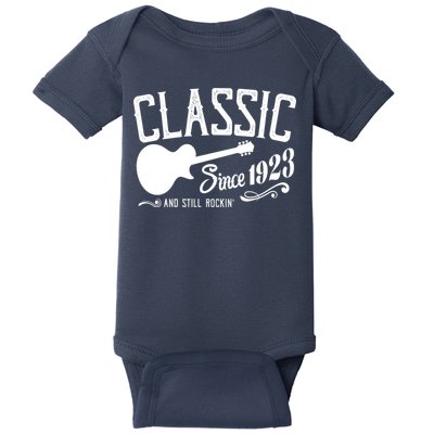 Classic Since 1923 And Still Rockin 100th Birthday Baby Bodysuit
