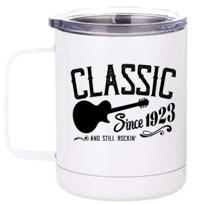 Classic Since 1923 And Still Rockin 100th Birthday 12 oz Stainless Steel Tumbler Cup