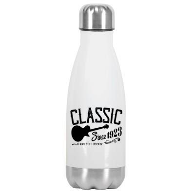 Classic Since 1923 And Still Rockin 100th Birthday Stainless Steel Insulated Water Bottle