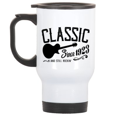 Classic Since 1923 And Still Rockin 100th Birthday Stainless Steel Travel Mug