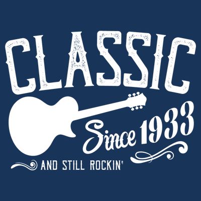 Classic Since 1933 And Still Rockin 90th Birthday T-Shirt