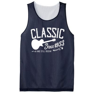 Classic Since 1933 And Still Rockin 90th Birthday Mesh Reversible Basketball Jersey Tank