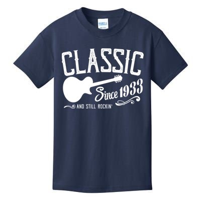 Classic Since 1933 And Still Rockin 90th Birthday Kids T-Shirt
