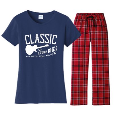 Classic Since 1963 And Still Rockin 60th Birthday Women's Flannel Pajama Set