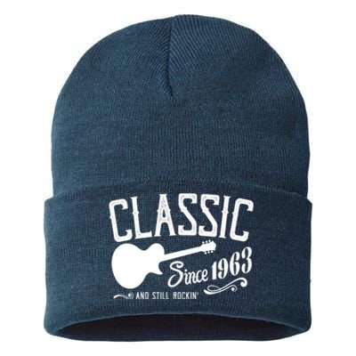 Classic Since 1963 And Still Rockin 60th Birthday Sustainable Knit Beanie