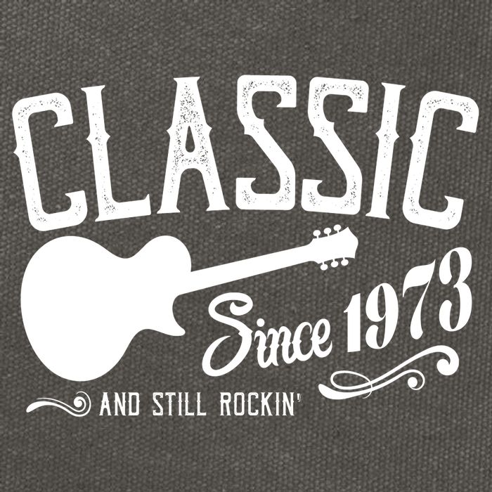 Classic Since 1973 And Still Rockin 50th Birthday Cotton Canvas Backpack