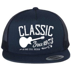 Classic Since 1973 And Still Rockin 50th Birthday Flat Bill Trucker Hat