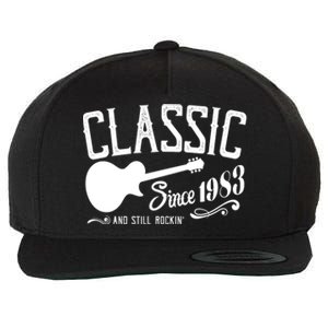 Classic Since 1983 And Still Rockin 40th Birthday Wool Snapback Cap