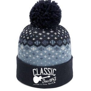 Classic Since 1983 And Still Rockin 40th Birthday The Baniff Cuffed Pom Beanie