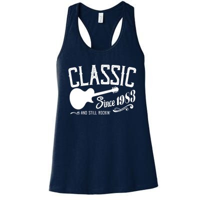 Classic Since 1983 And Still Rockin 40th Birthday Women's Racerback Tank