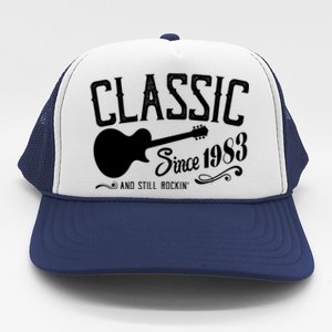 Classic Since 1983 And Still Rockin 40th Birthday Trucker Hat