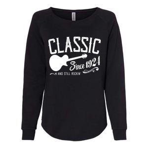 Classic Since 1924 And Still Rockin 100th Birthday Womens California Wash Sweatshirt