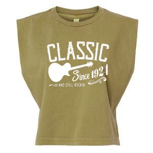 Classic Since 1924 And Still Rockin 100th Birthday Garment-Dyed Women's Muscle Tee