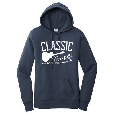 Classic Since 1924 And Still Rockin 100th Birthday Women's Pullover Hoodie