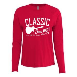 Classic Since 1924 And Still Rockin 100th Birthday Womens Cotton Relaxed Long Sleeve T-Shirt