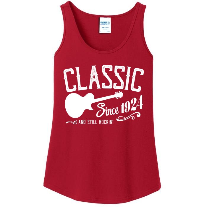 Classic Since 1924 And Still Rockin 100th Birthday Ladies Essential Tank