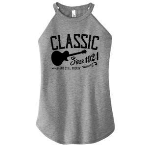 Classic Since 1924 And Still Rockin 100th Birthday Women's Perfect Tri Rocker Tank