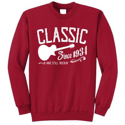 Classic Since 1934 And Still Rockin 90th Birthday Tall Sweatshirt