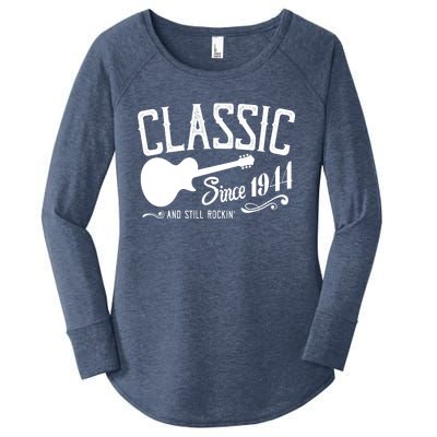 Classic Since 1944 And Still Rockin 80th Birthday Women's Perfect Tri Tunic Long Sleeve Shirt