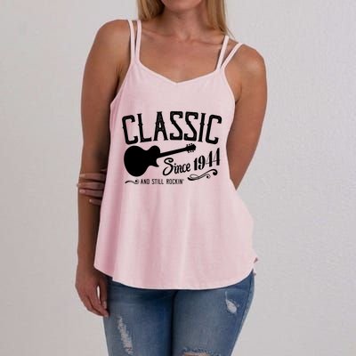 Classic Since 1944 And Still Rockin 80th Birthday Women's Strappy Tank