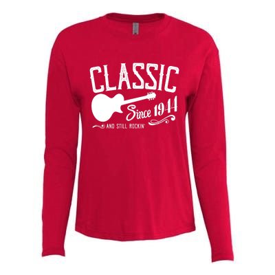 Classic Since 1944 And Still Rockin 80th Birthday Womens Cotton Relaxed Long Sleeve T-Shirt