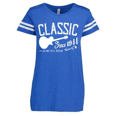 Classic Since 1944 And Still Rockin 80th Birthday Enza Ladies Jersey Football T-Shirt